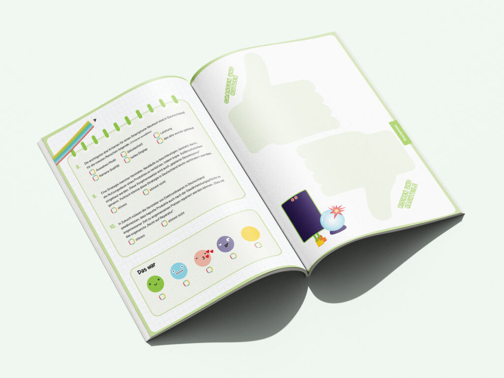 Beispielseite aus dem Mitmachheft